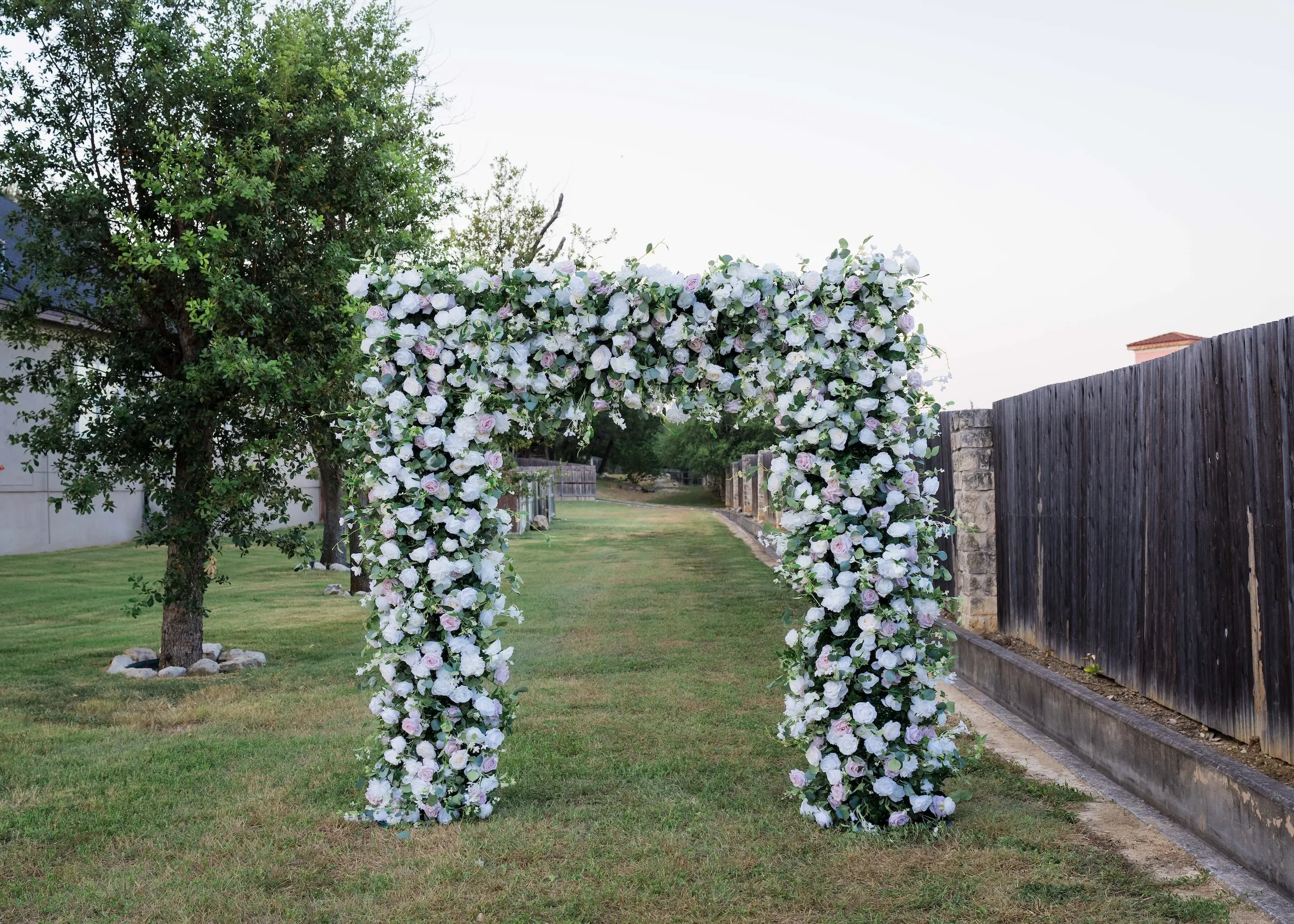 Champagne Flower Arch
