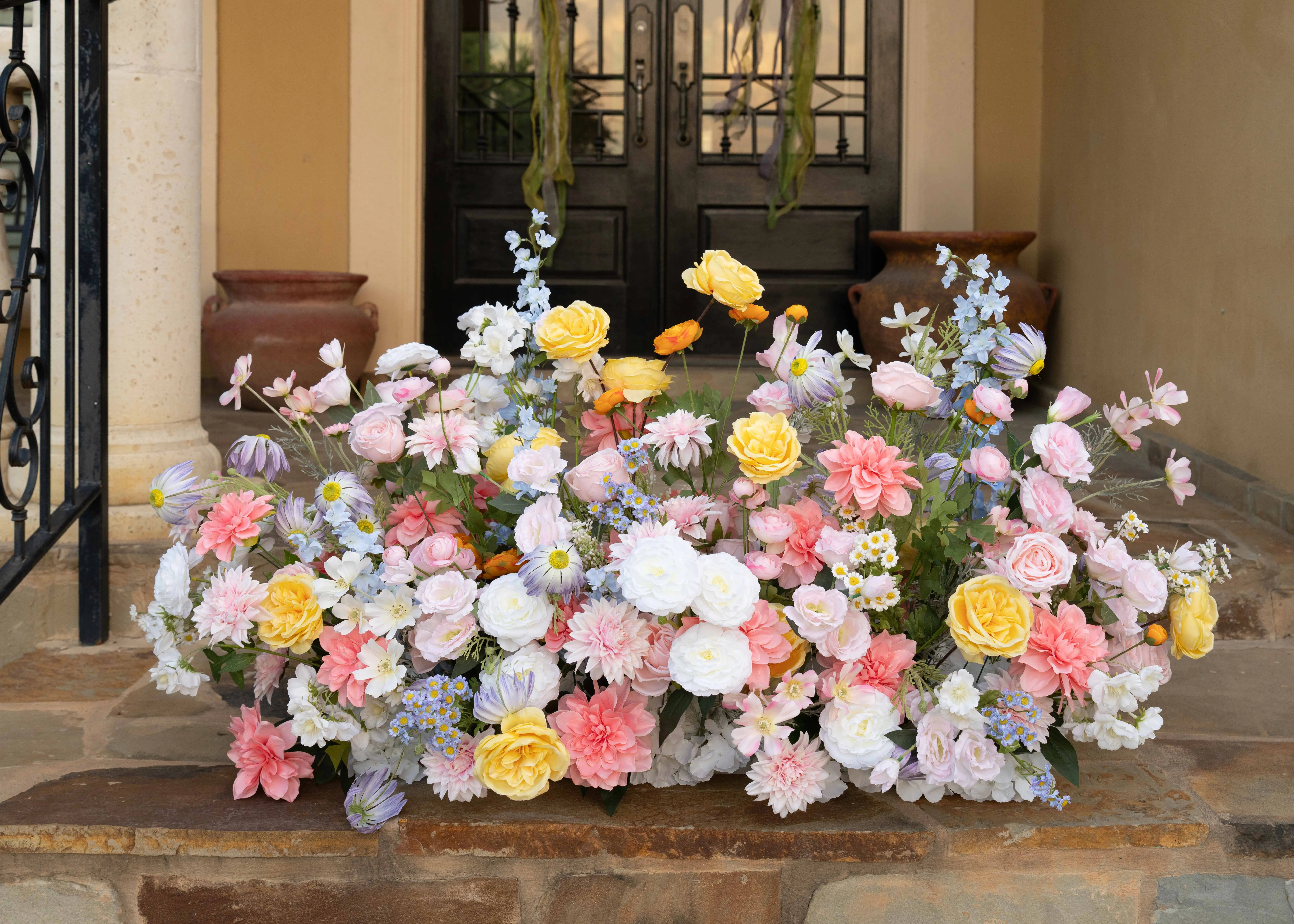 Multicolor Garden Floor Floral