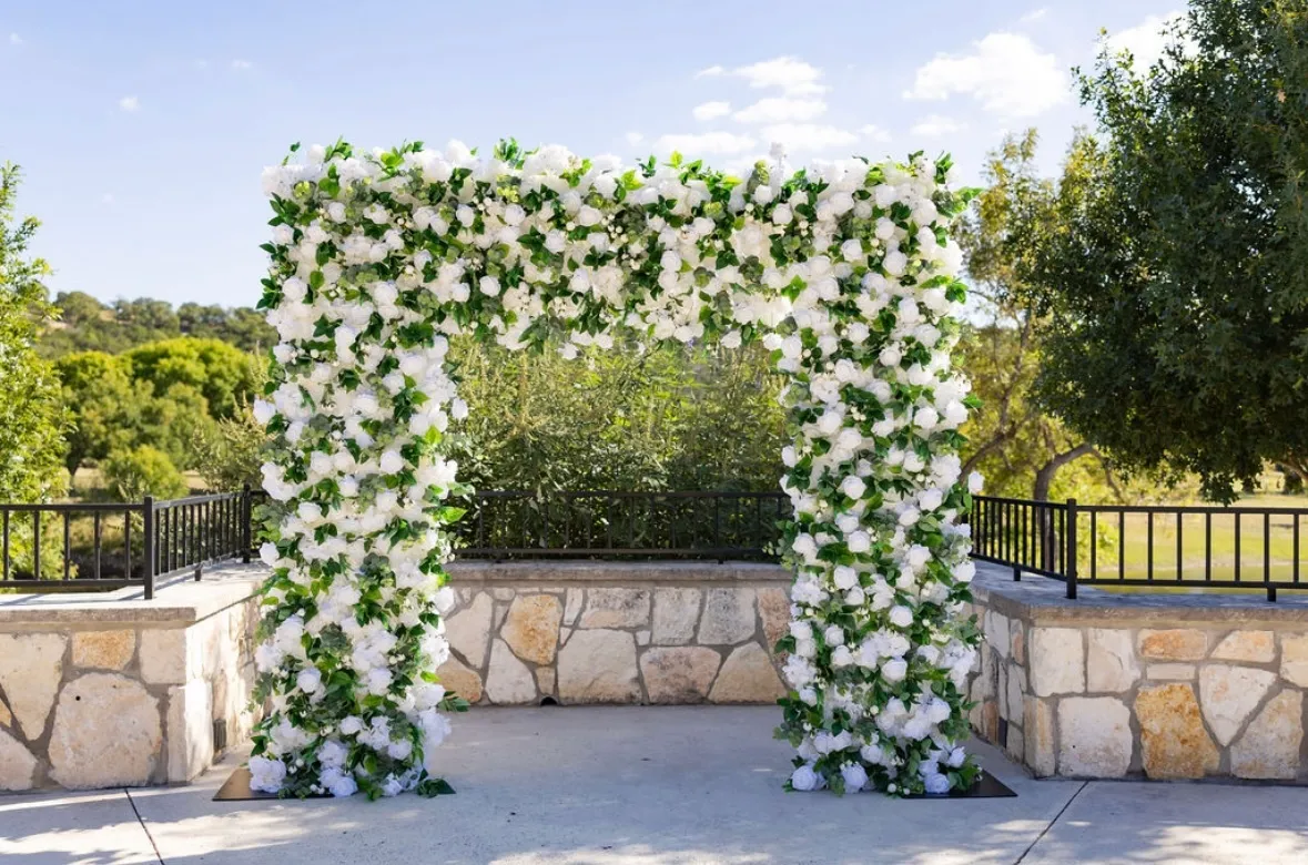 Emerald Square Floral Arch
