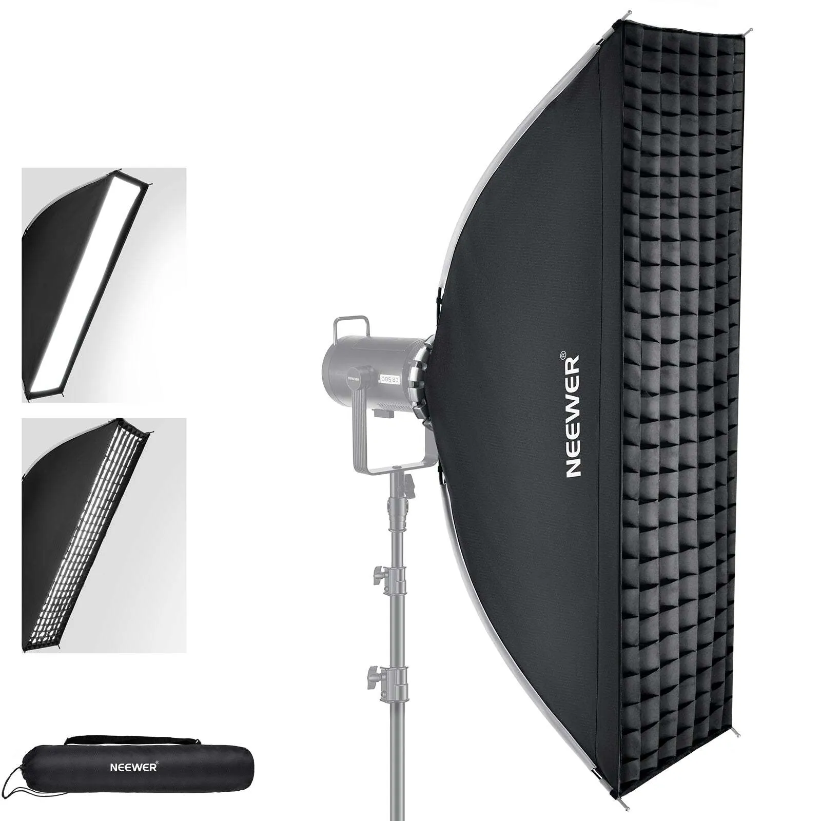 NEEWER BASICS Rectangular Softbox Kit 12"x47"