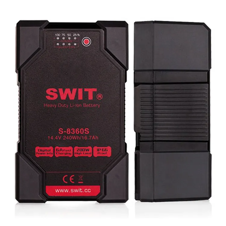 SWIT 240 Wh Heavy Duty Digital Li-ion V-Mount Battery