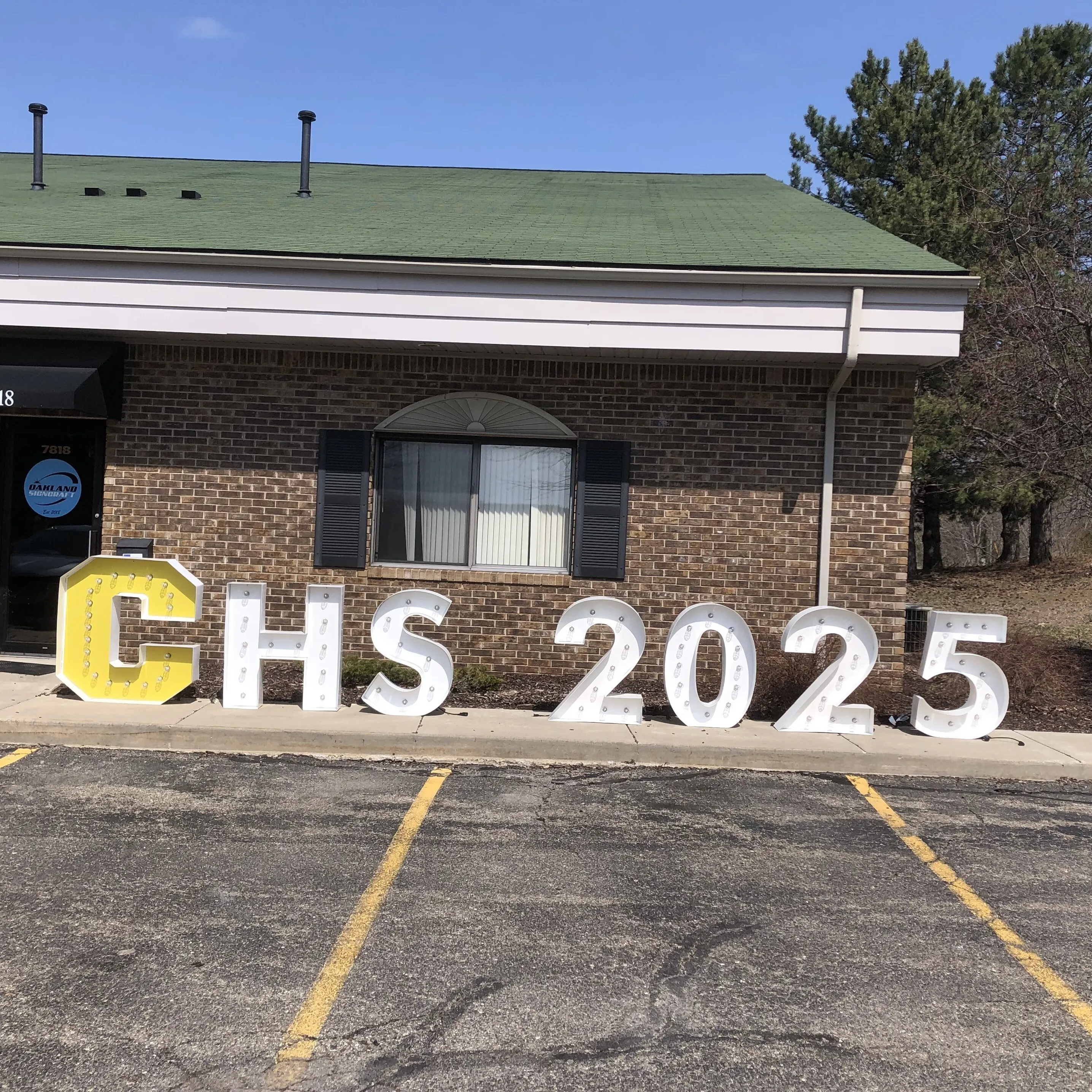 CHS 2025 Big Marquee Letters, 7 Letter Set