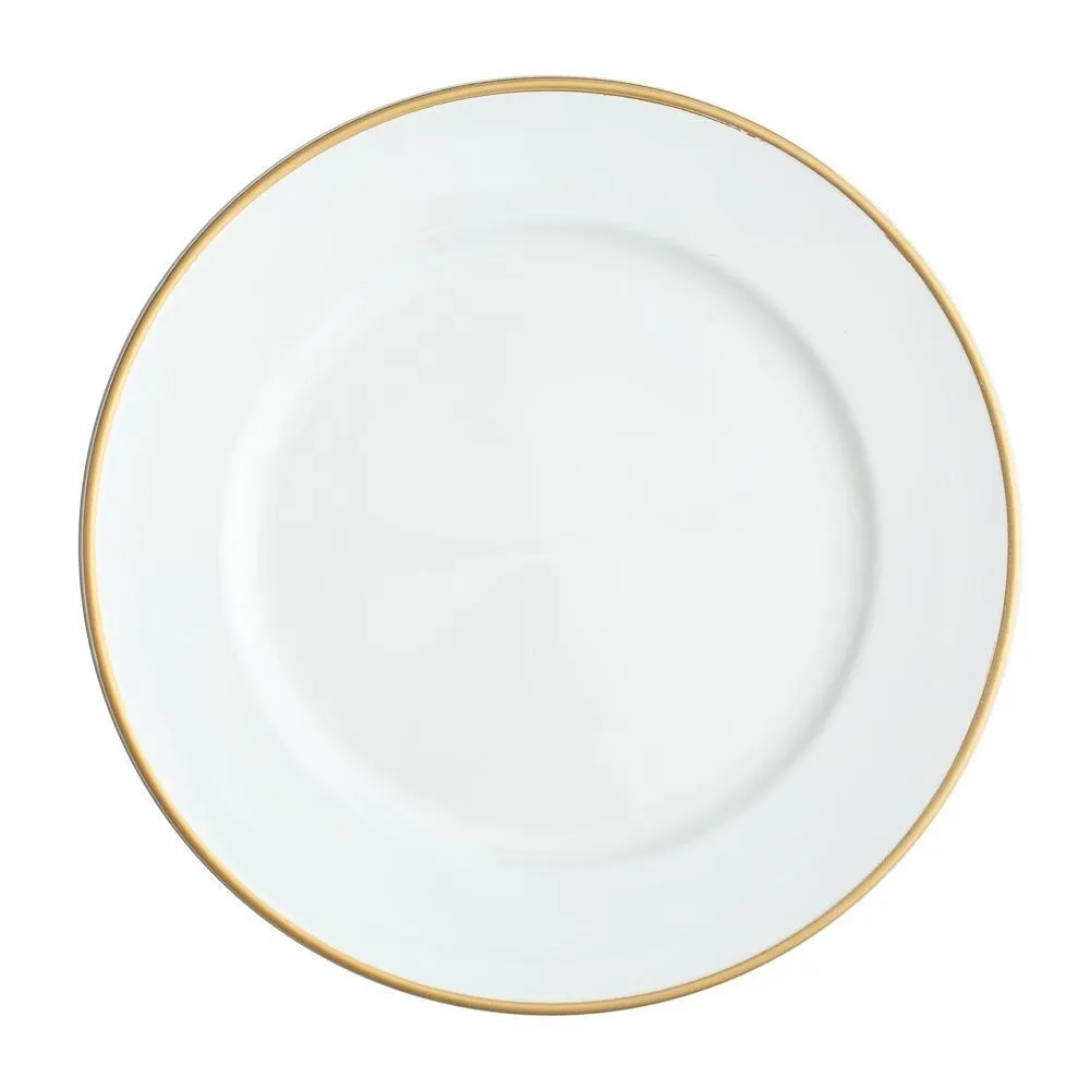 Clear Charger with Gold Edge