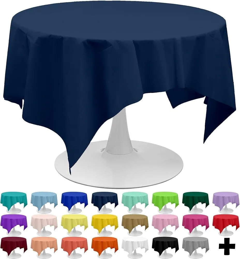 Dark blue round table cloth (6ft)