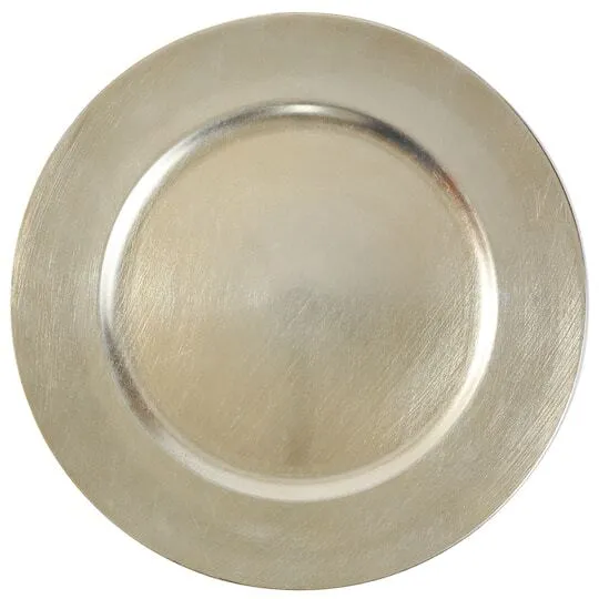 Champagne charger plate
