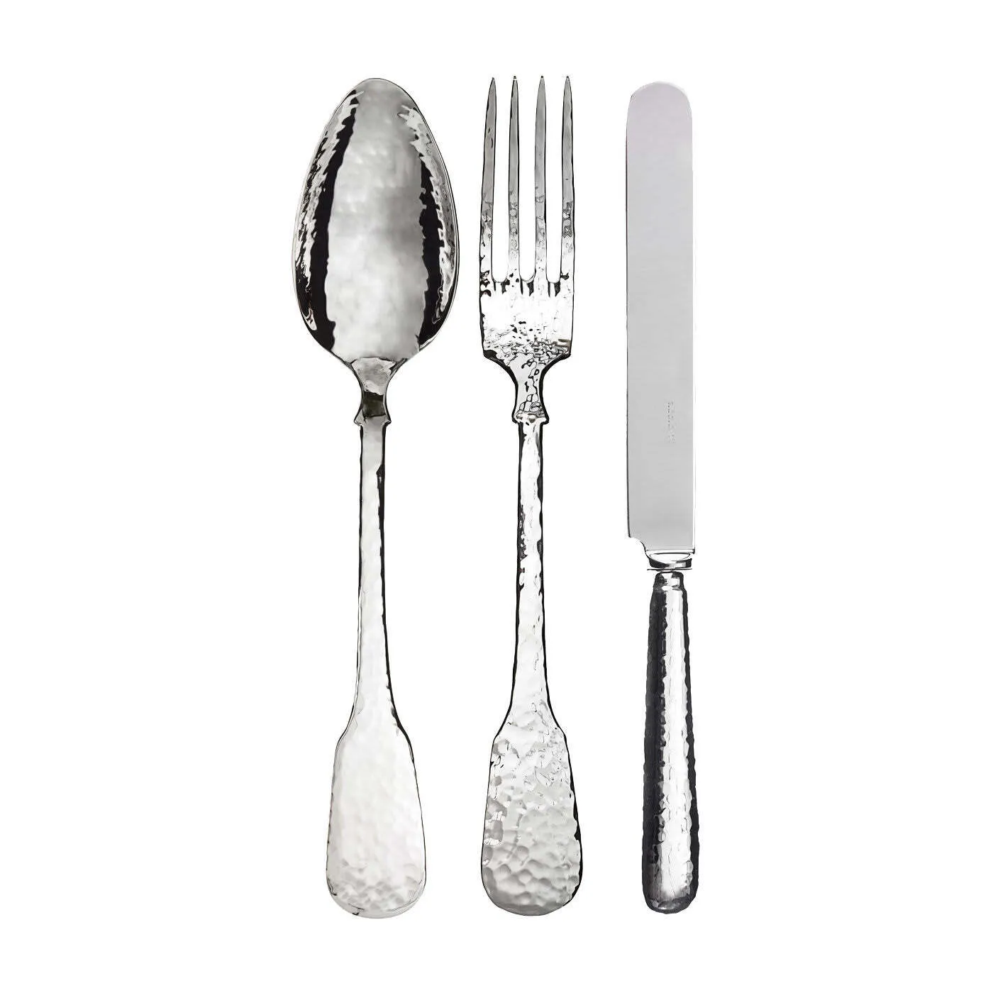 Silver cutlery (folk, knife and spoon)
