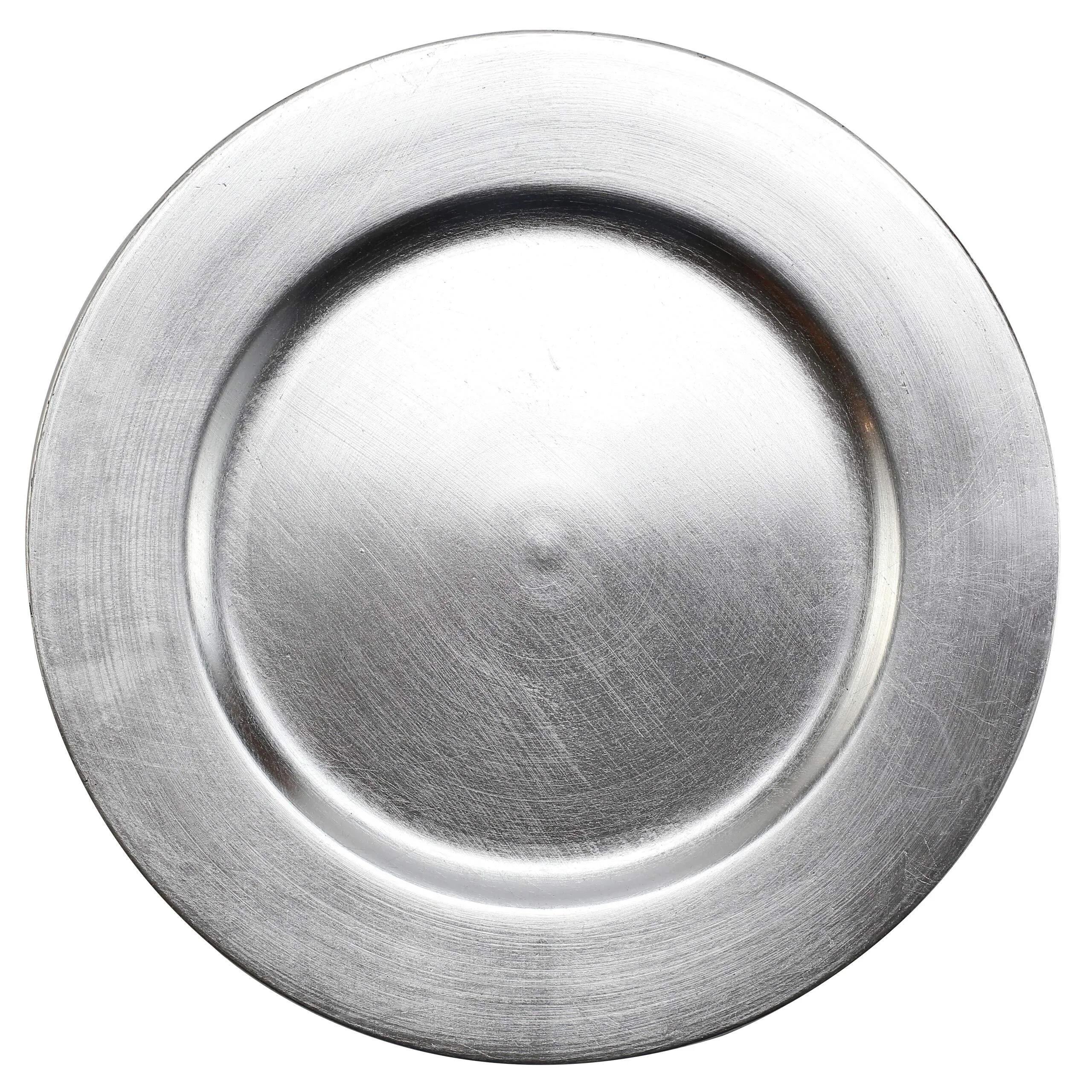 Silver charger plate