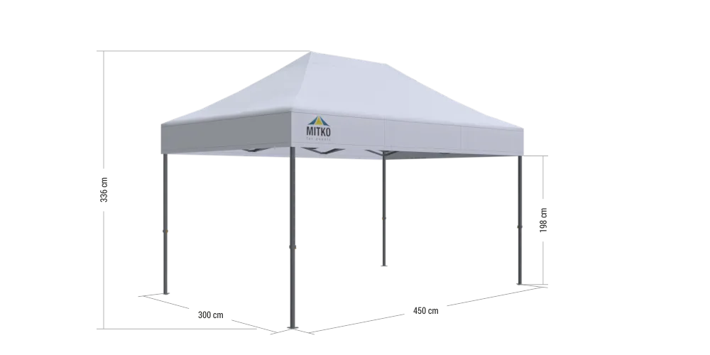 Pop-up tent 3m x 4.5m