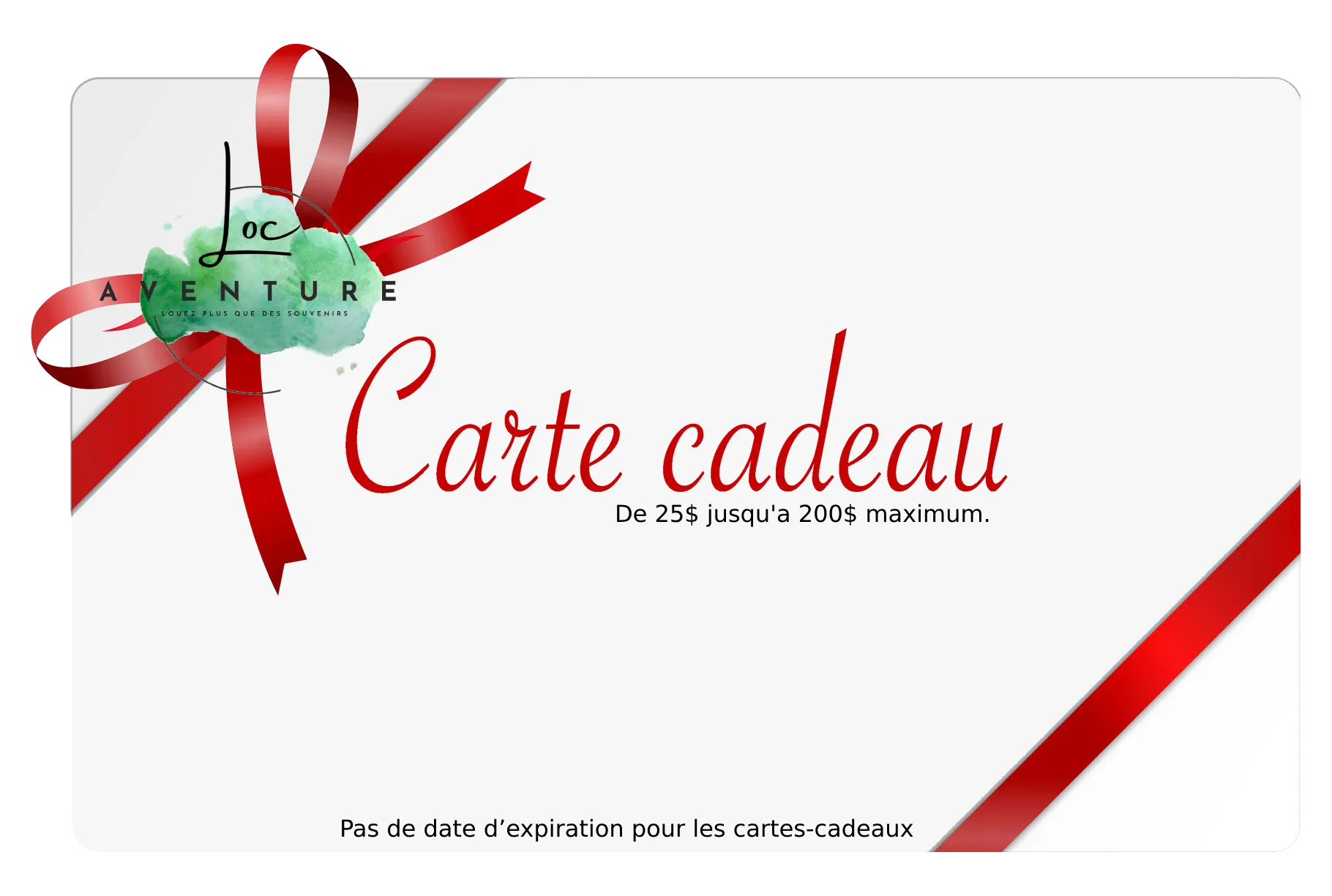 Carte-cadeau de 200 $