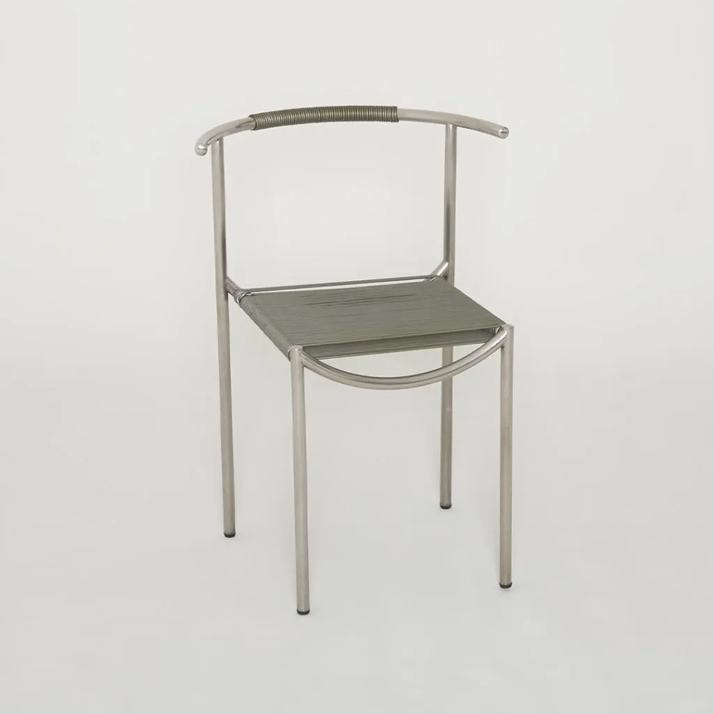 Chaise "Jim Hunter" grise de Philippe Starck pour Driade, 1983