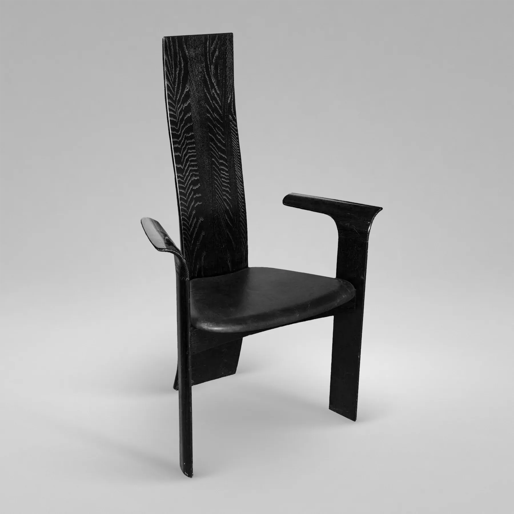Fauteuil noir "Iris" de Bob & Dries Van Den Berghe pour Tranekaer