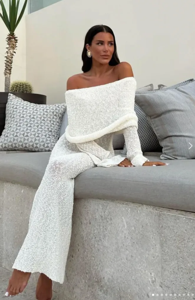 Meshki Marisol dress in ivory 