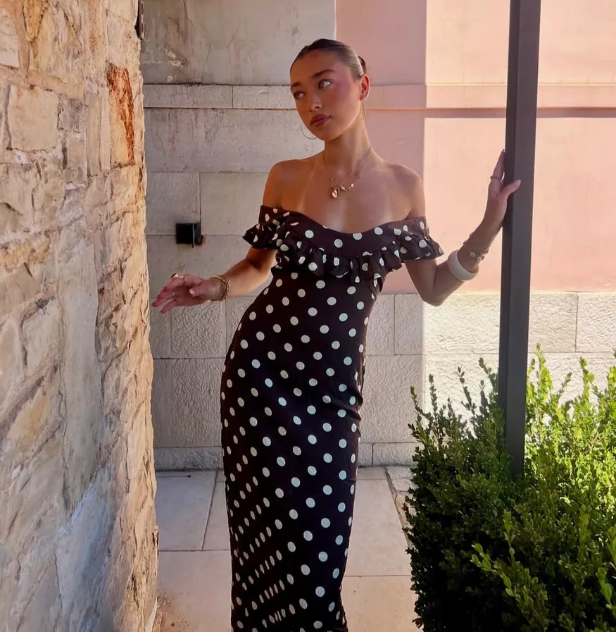 Design By Si Luna dress in brown 