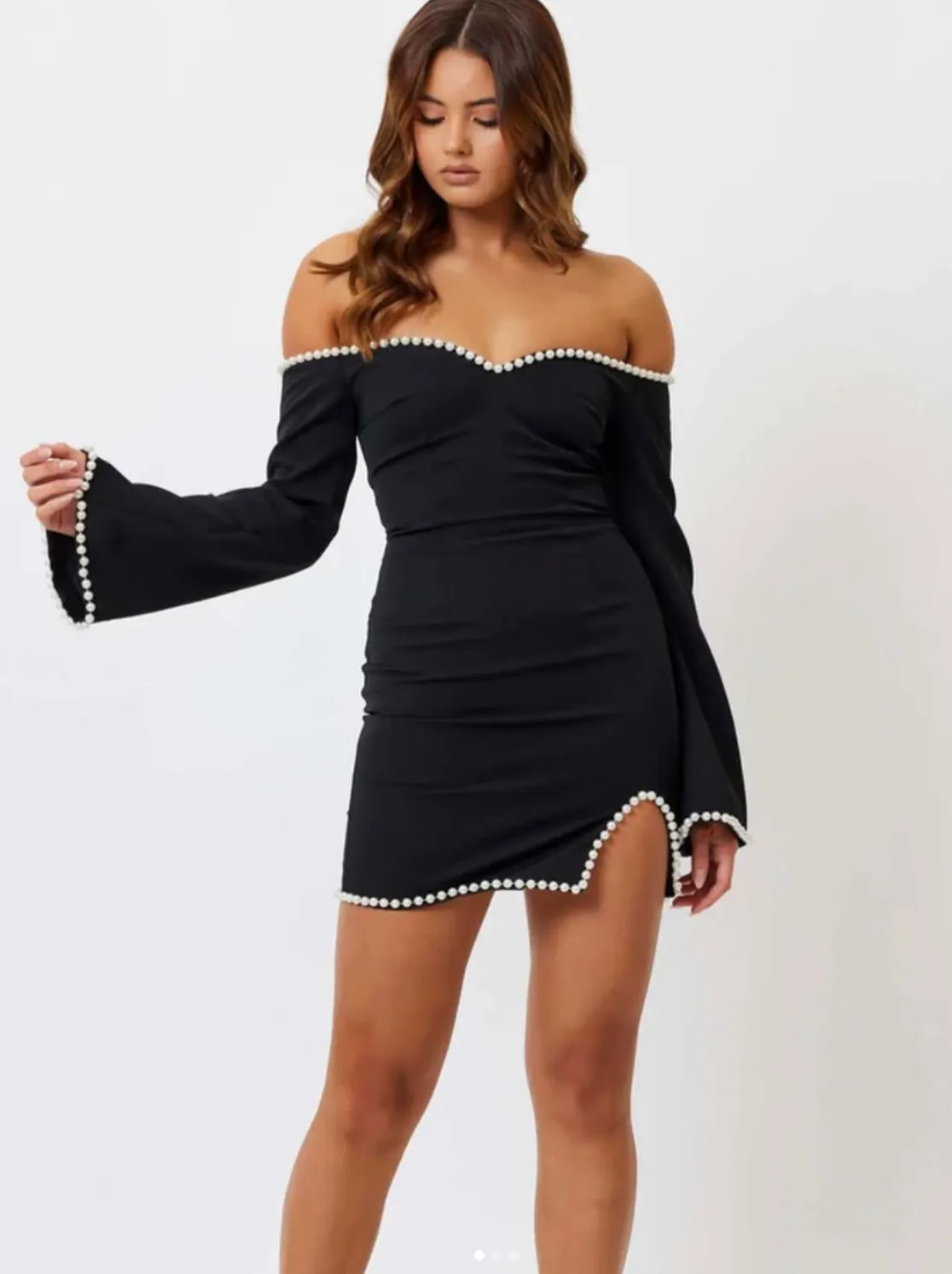 Bianca and Bridgett Shaylee bell dress in black 