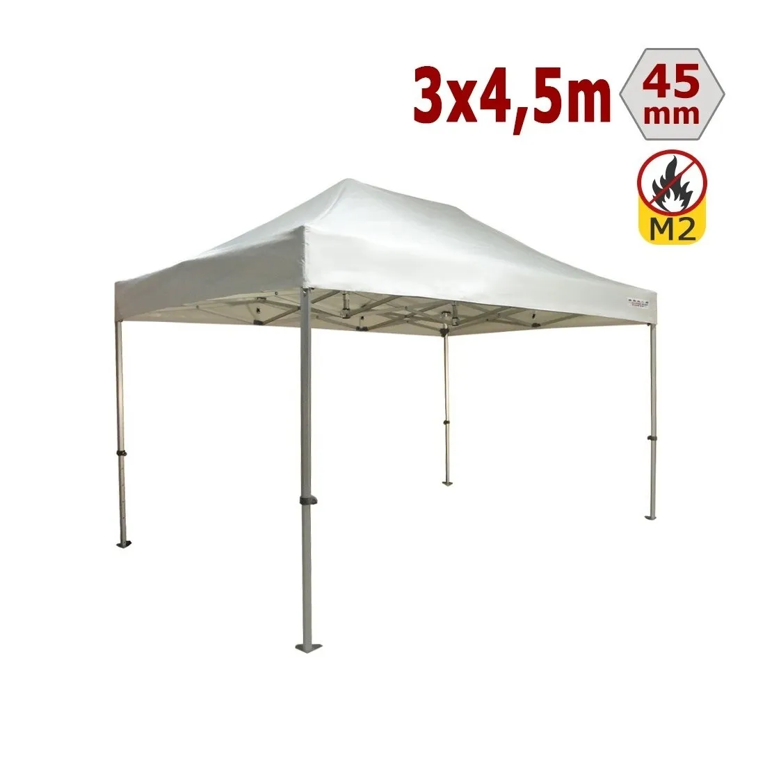 BARNUM PRO 3 x 4.5 BLANC ( 12 PERSONNES )