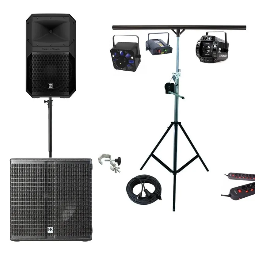  Pack Sérénité 50 à 100 personnes HP12" + SUB-15" & PRO 2