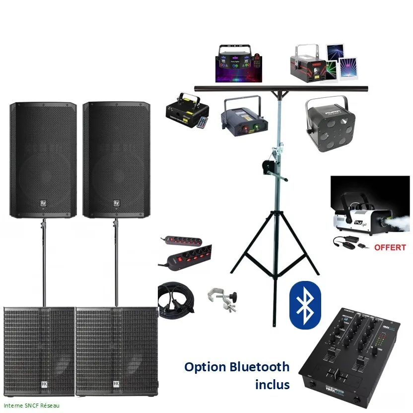 PACK 250/500 personnes + LASER XL