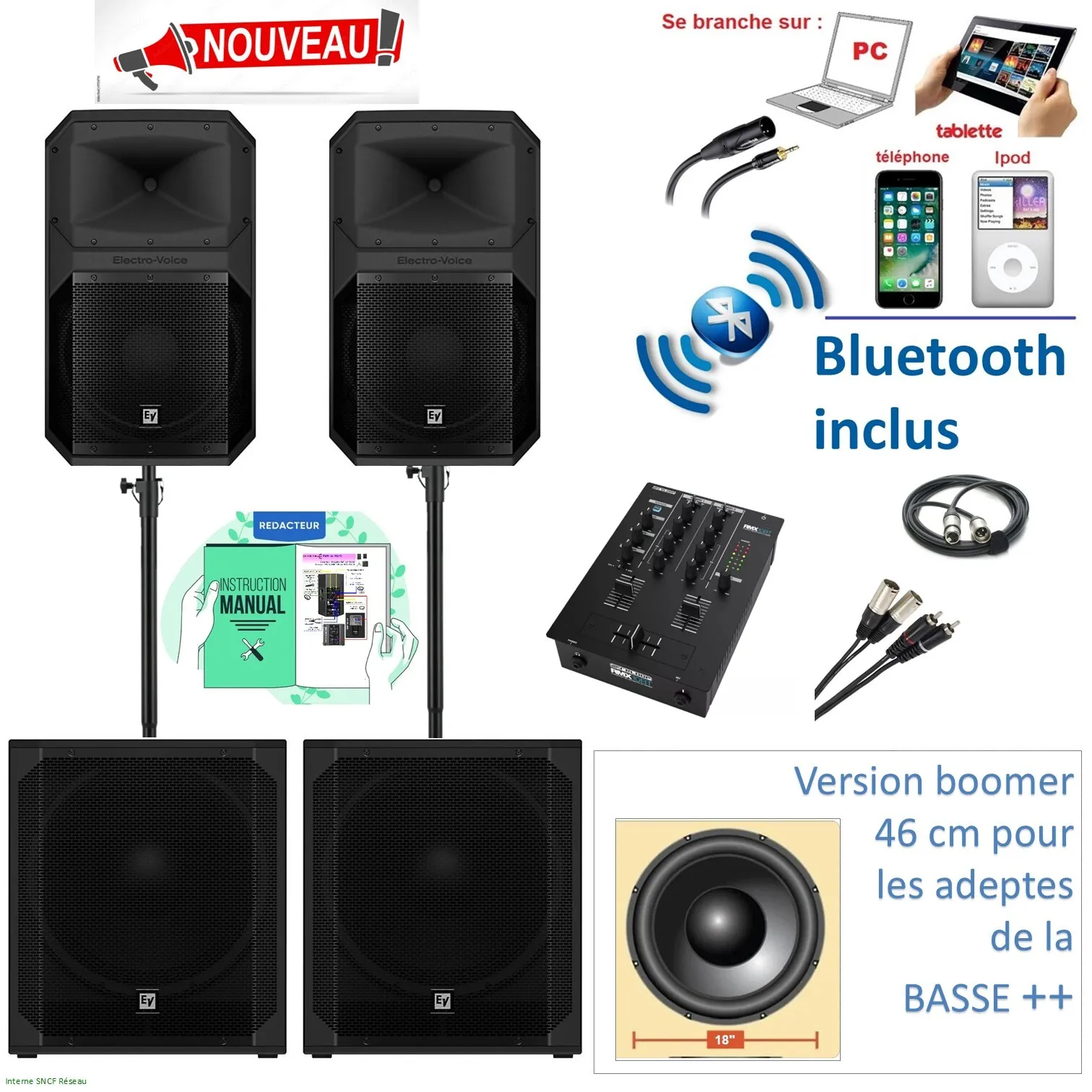 Pack EXPRESS 250 à 350 personnes Version HP 15"