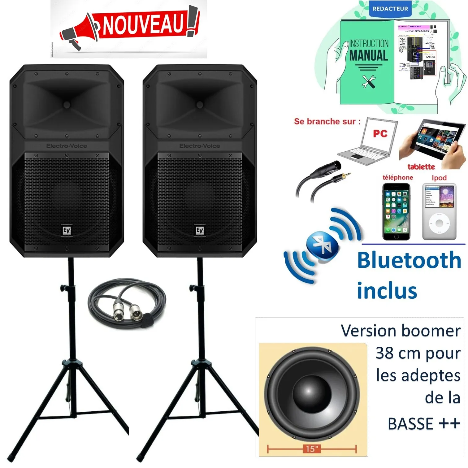 Pack EXPRESS 100 à 125 personnes HP-15"