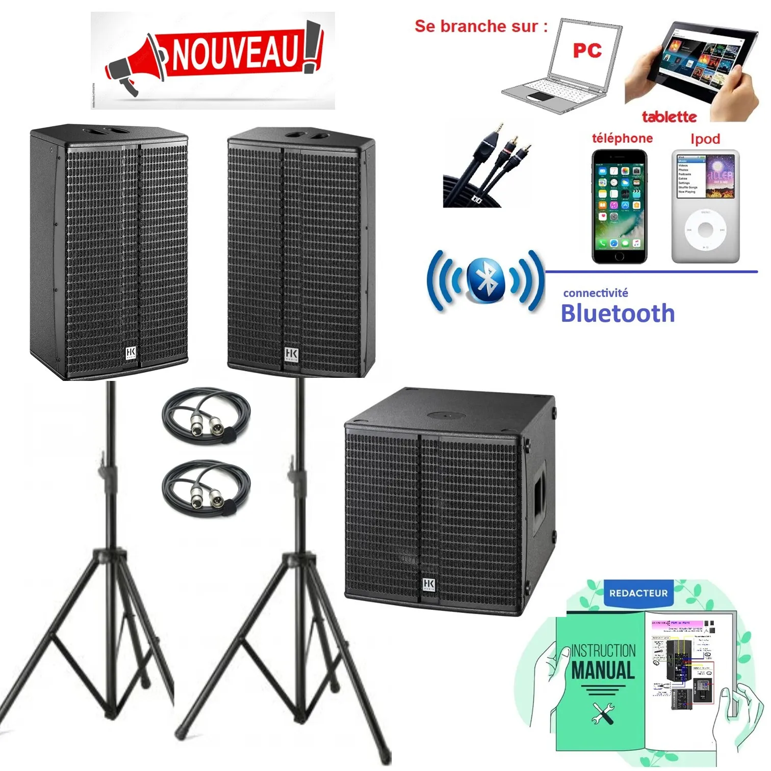 Pack EXPRESS 100 à 150 personnes BASS ++