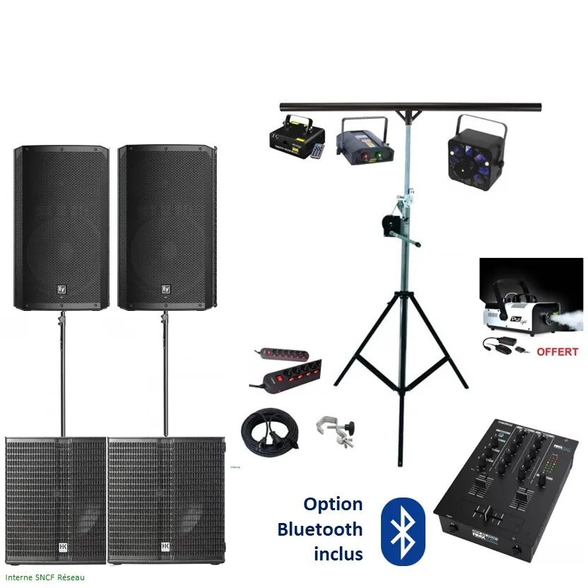 PACK 250/500 personnes + LASER