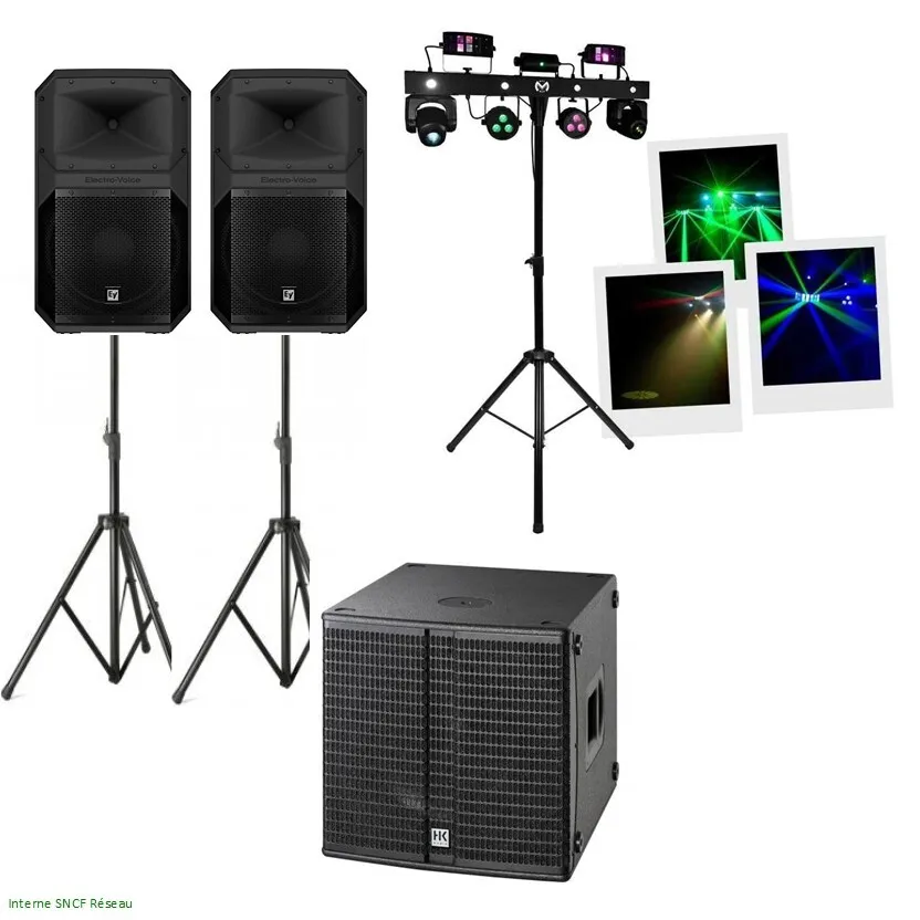 PACK Sérénité 100 à 150 personnes HP-12" & SUB-15" + Essentiel 3