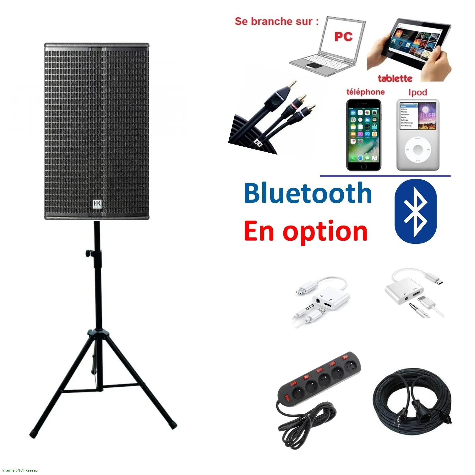 Pack Sérénité 50 personnes HP-12" (SANS Bluetooth)