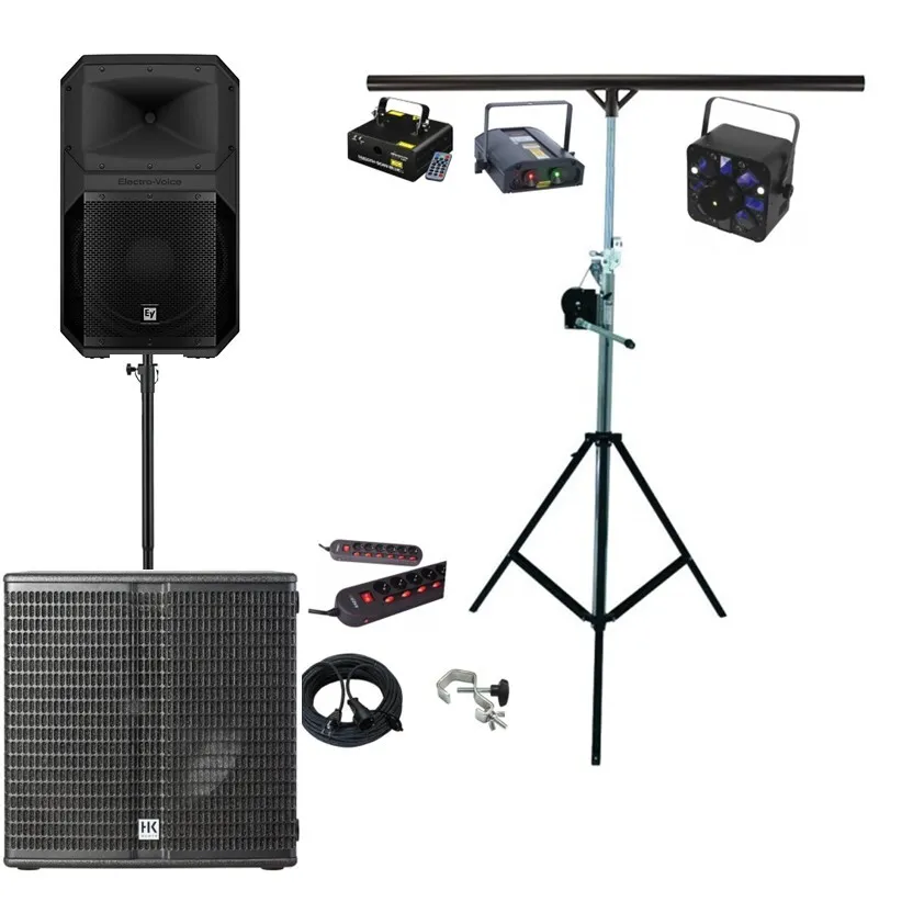  Pack Sérénité 50 à 100 personnes HP12" + SUB-15" & LASER