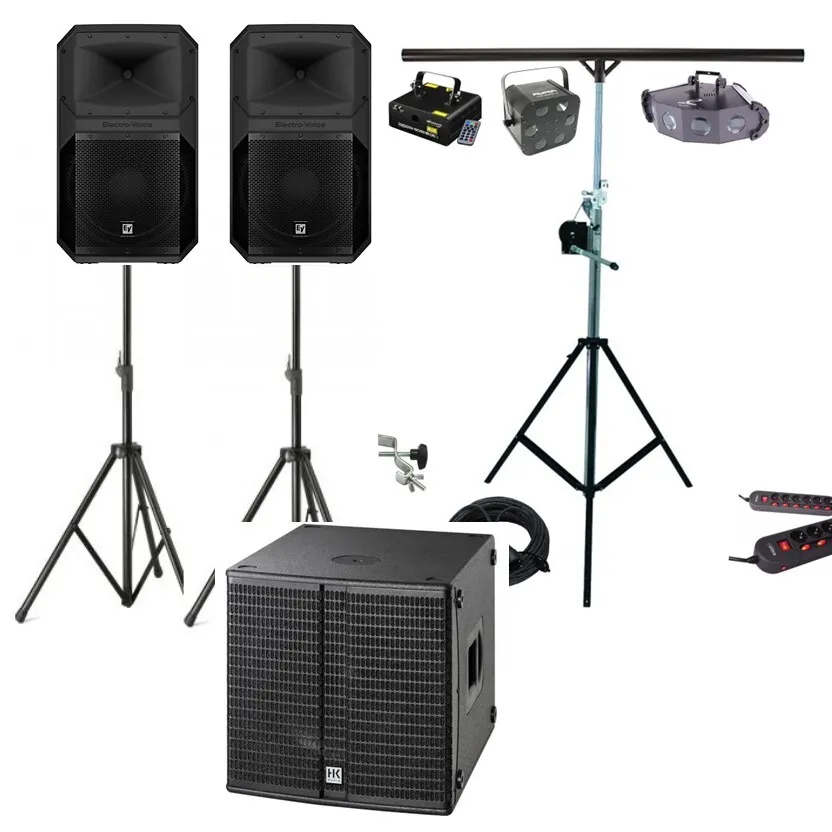 Pack Sérénité 100 à 150 personnes HP-12" + SUB-15" & PRO 1