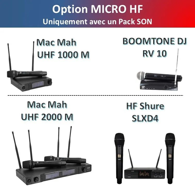 Option MICRO HF - (valable uniquement avec un PACK SON)