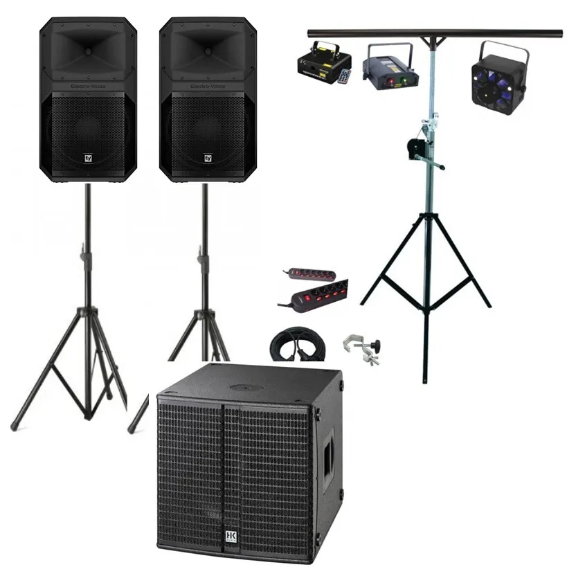  Pack Sérénité 100 à 150 personnes HP-12" + SUB-15" & LASER