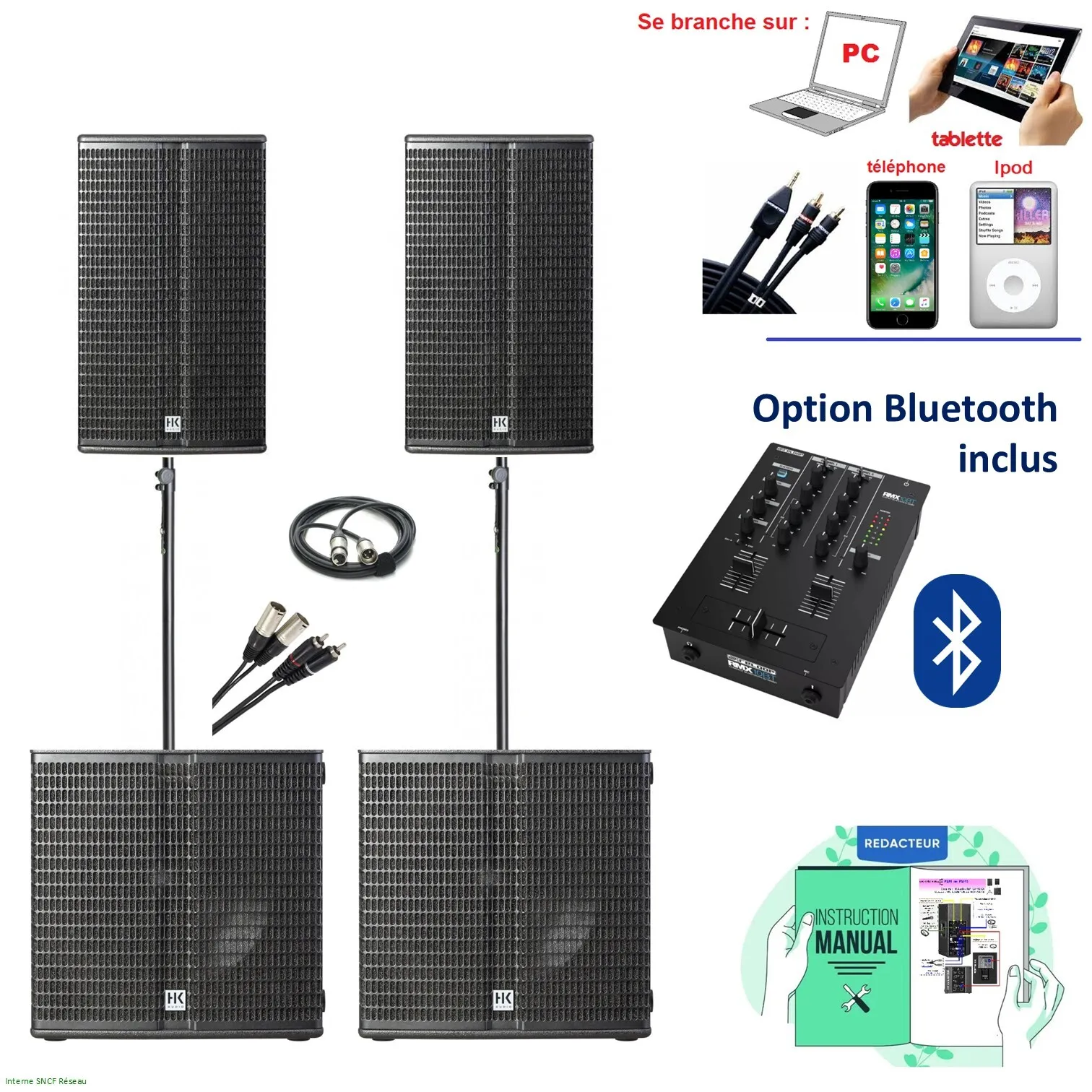 Pack EXPRESS 150 à 250 personnes Version HP 12"