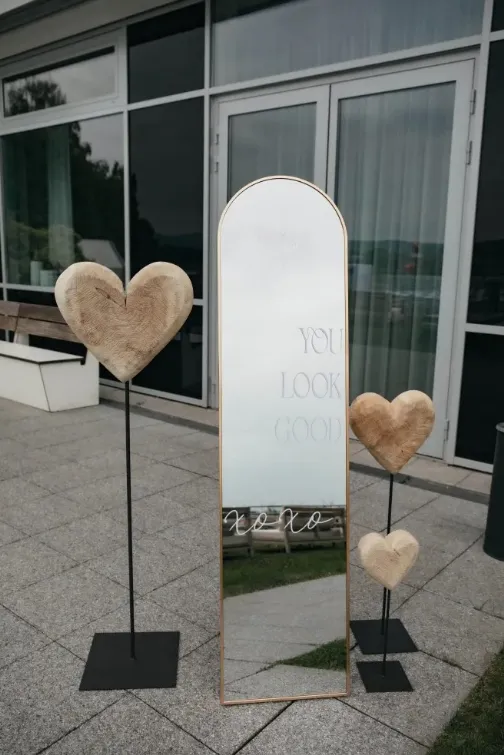 Personalisierter Spiegel Gold