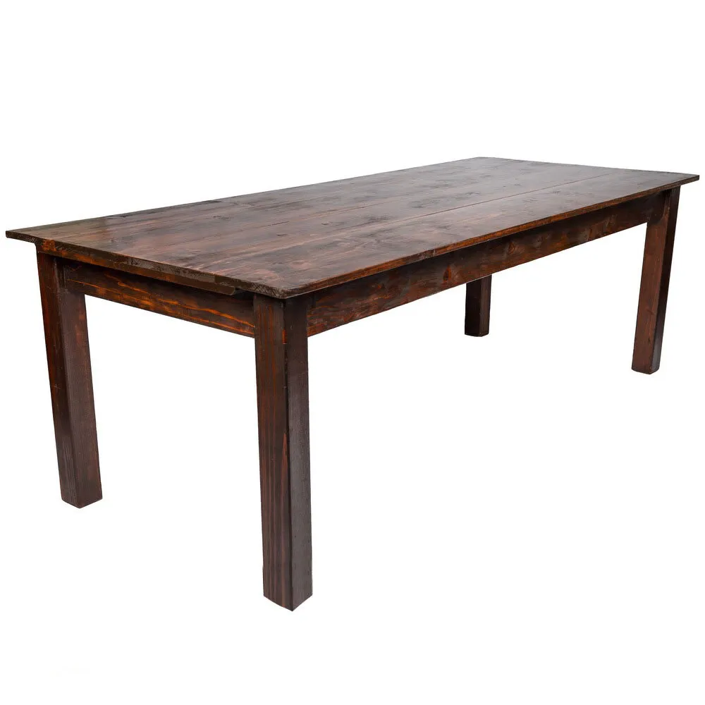 Wood Rustic Table (8ft long)