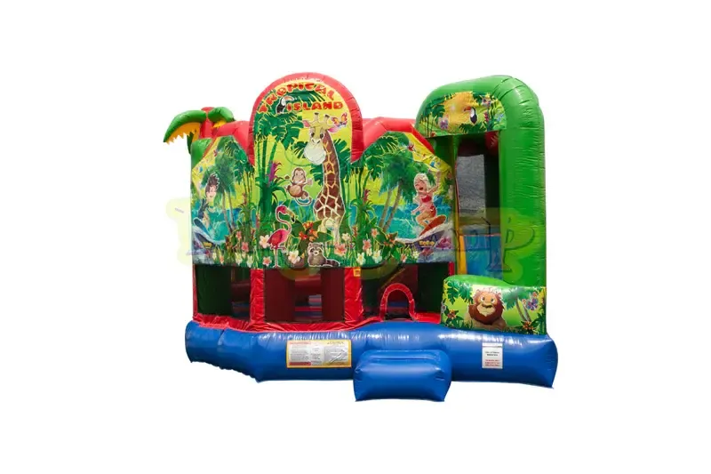 Tropical Island 5 in 1  bounce house 