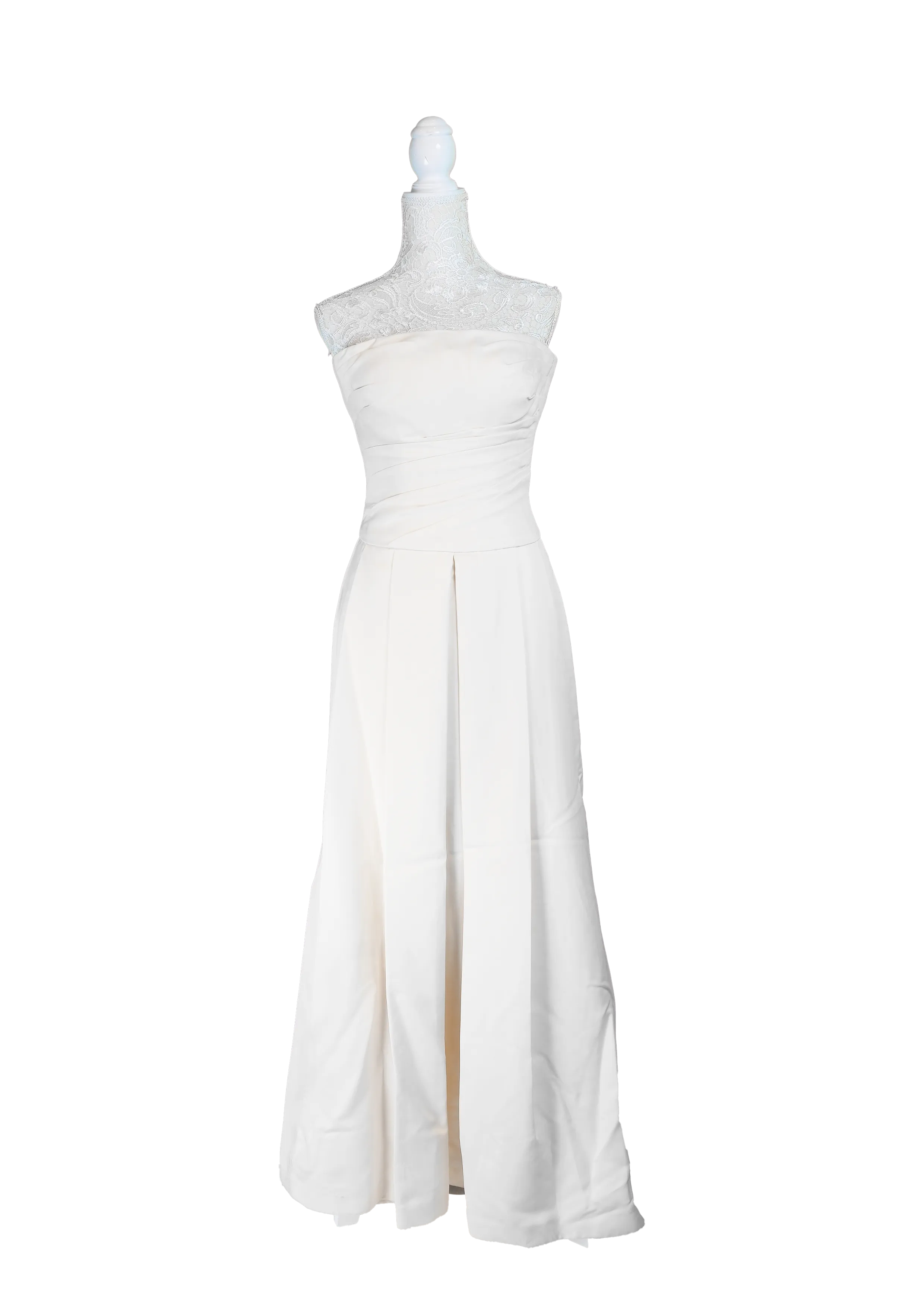  Ivory Strapless Ballgown