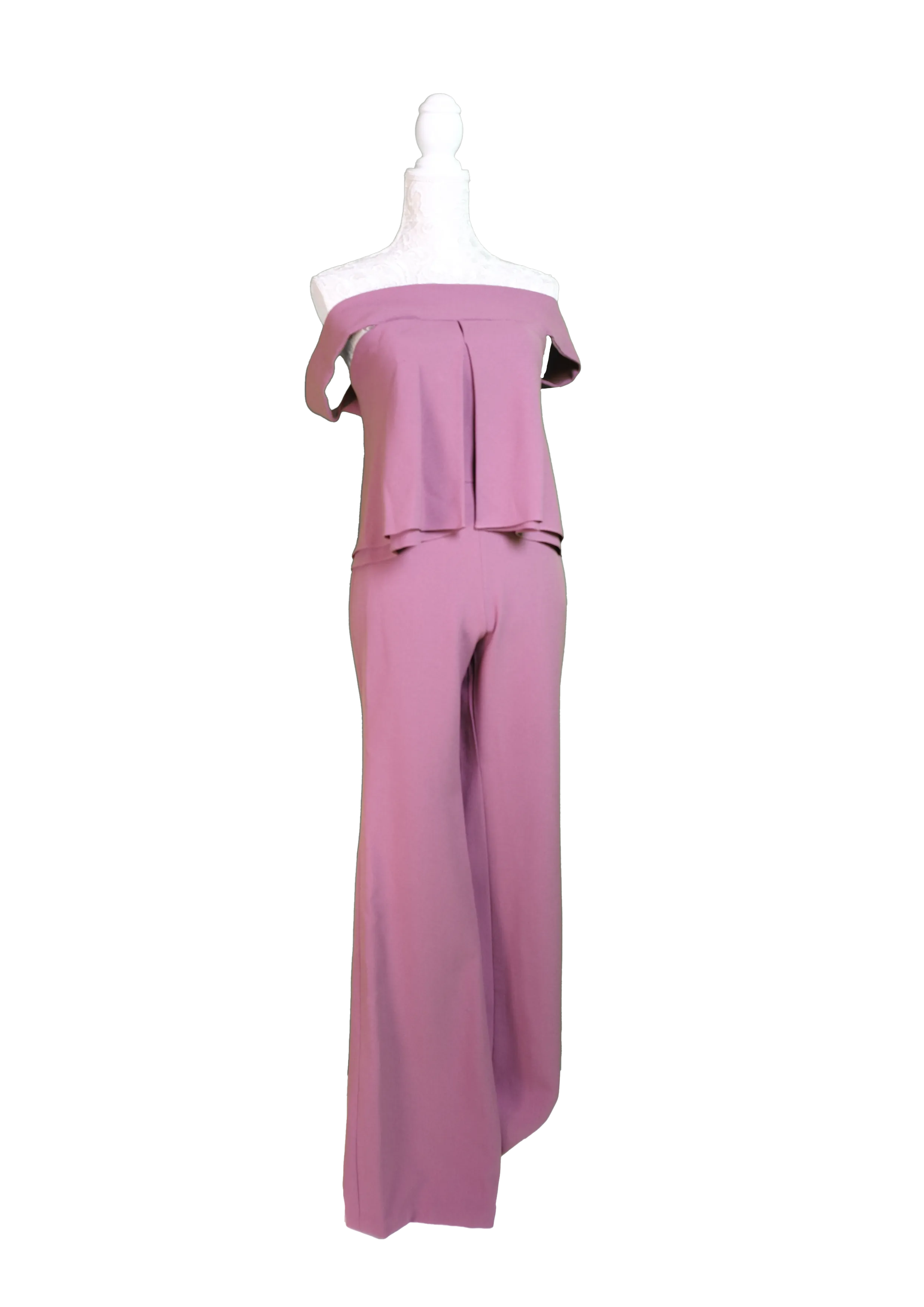 Charcoal Lace-Up Front Jumpsuit