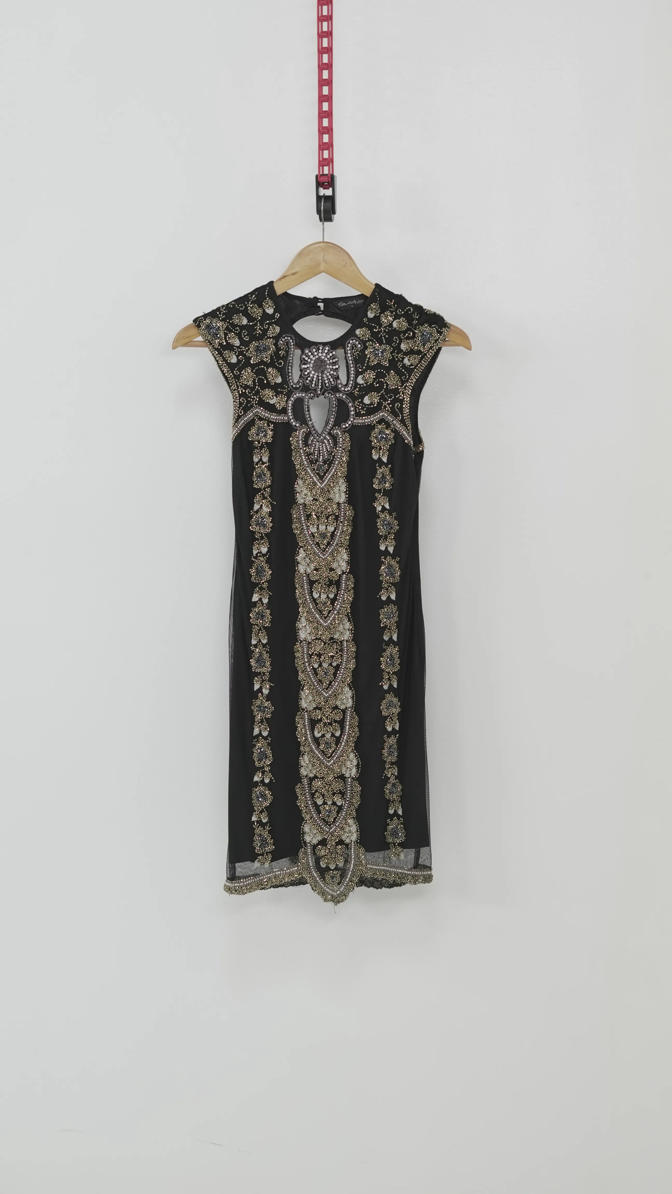 Black and Gold Art Deco Dress