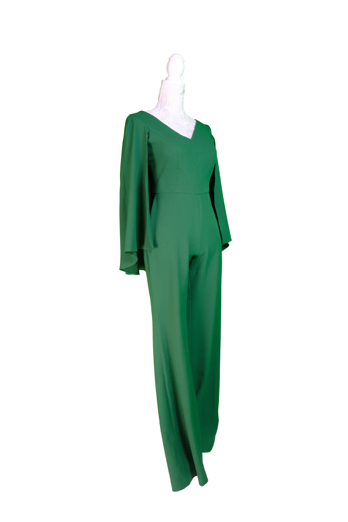 Emerald Green V-Neck Jumpsuit