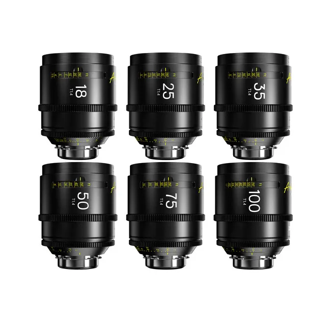 Set x6 Ópticas DZOFILM Arles Prime T1.4 (18/25/35/50/75/100mm)