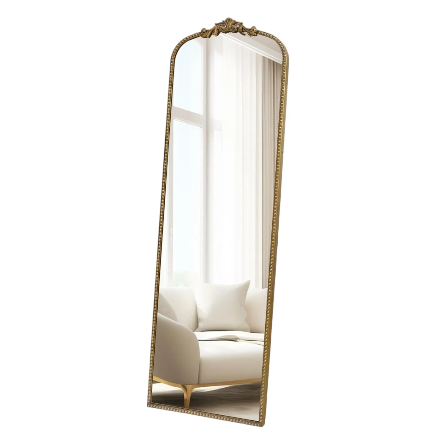 The Lumen Gold Standing Mirror