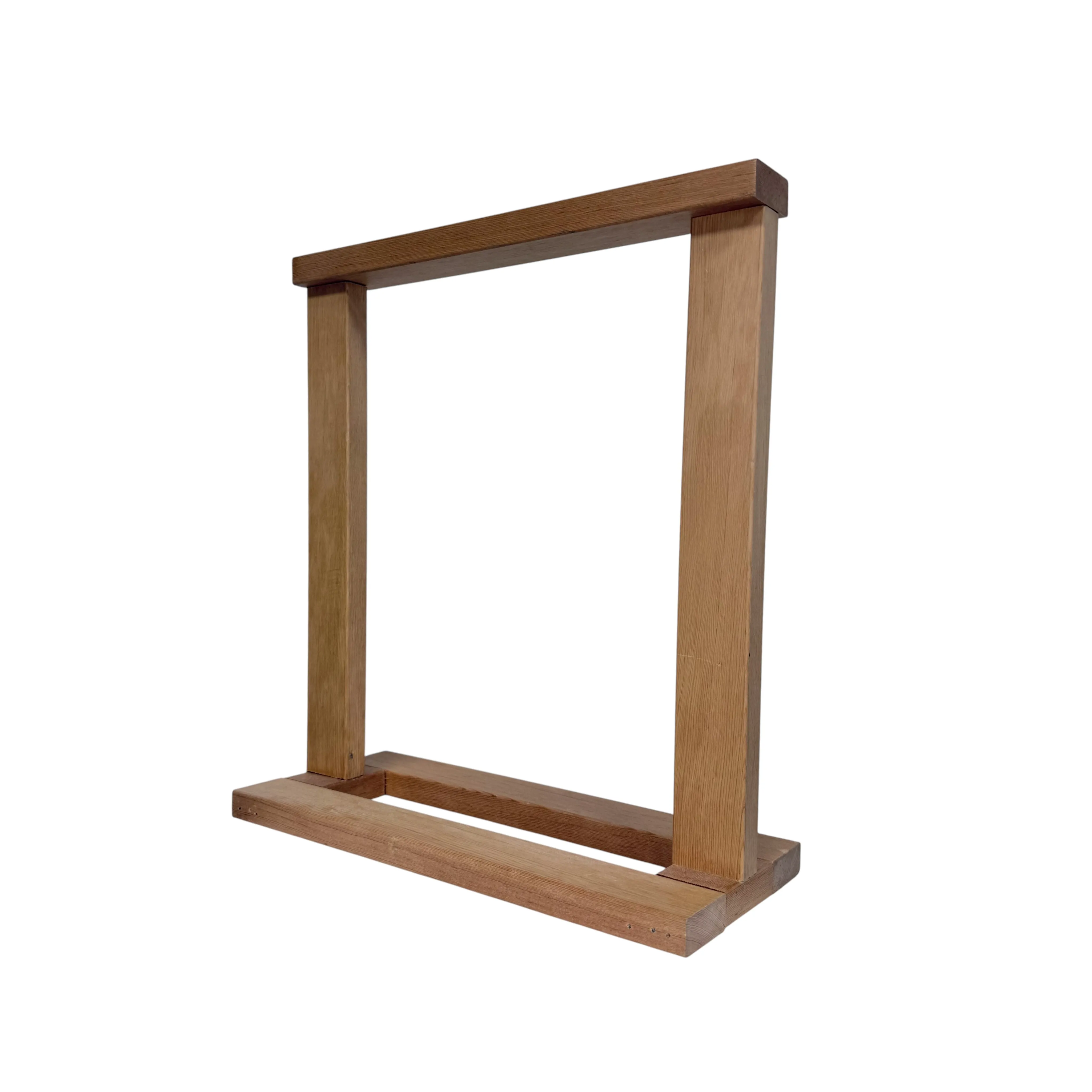 Small Stained Wooden Tabletop Stand