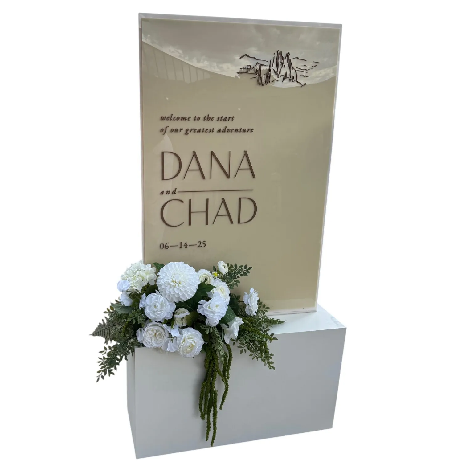 Small Stand Welcome Sign Display