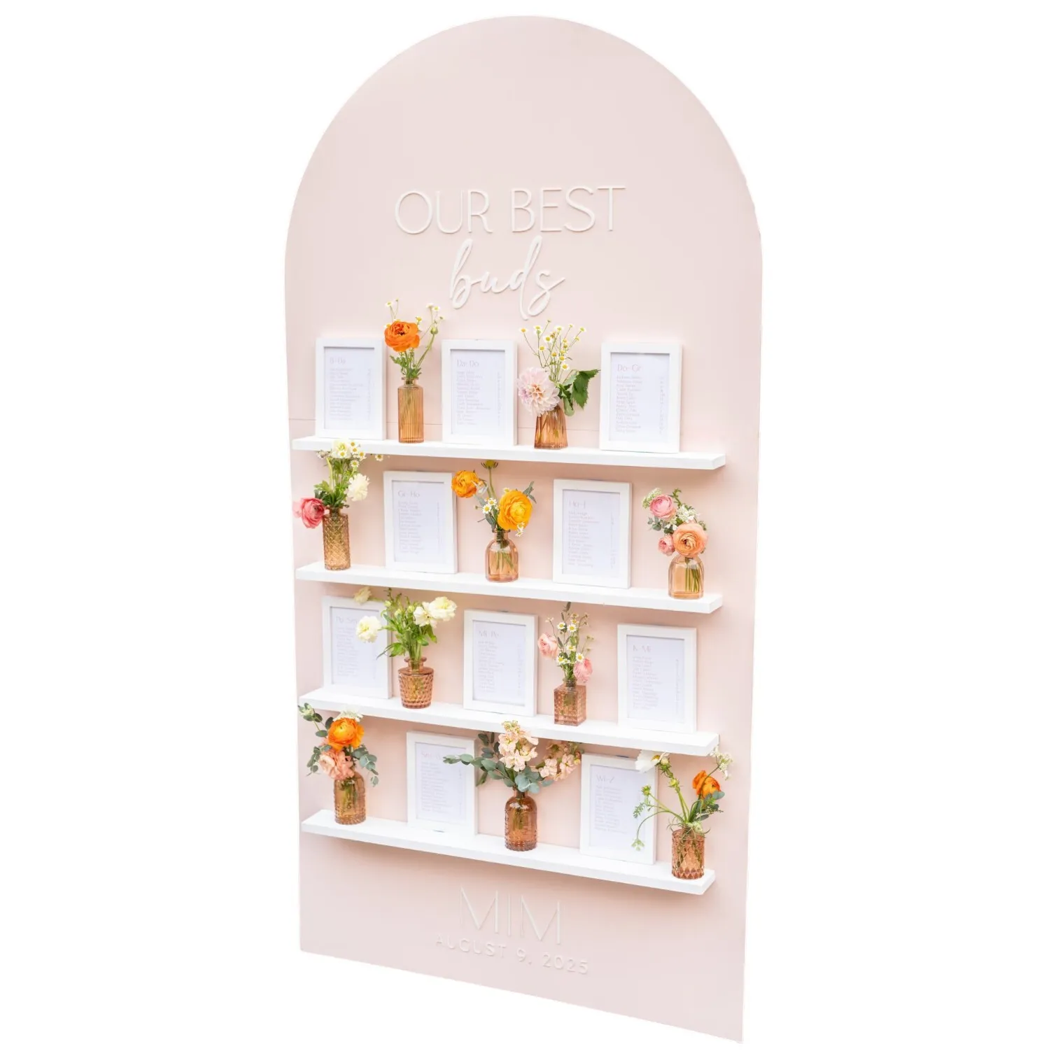 4'x6' Arched Wall with Shelves