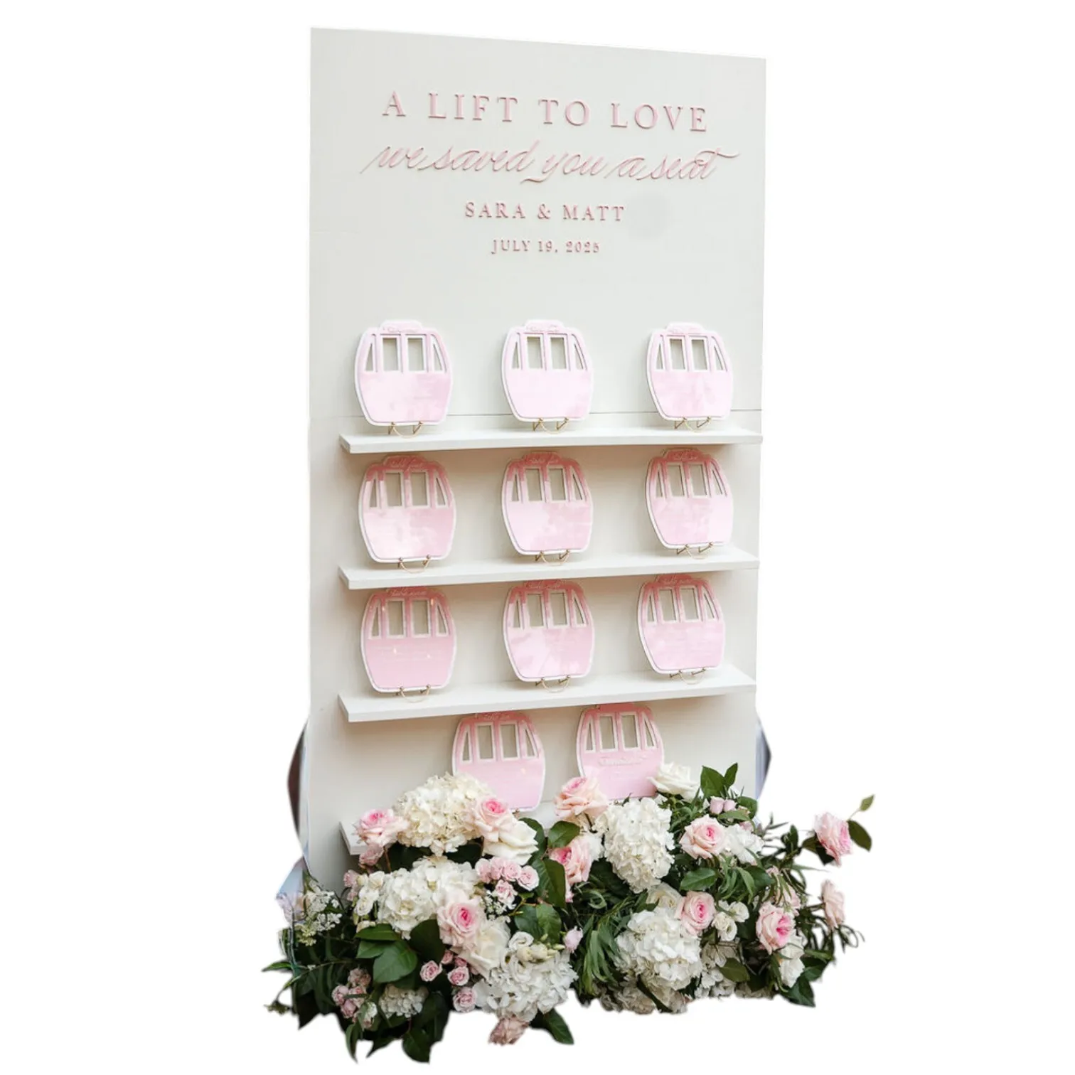 2-Part Shelf Wall with Square or Arched Top