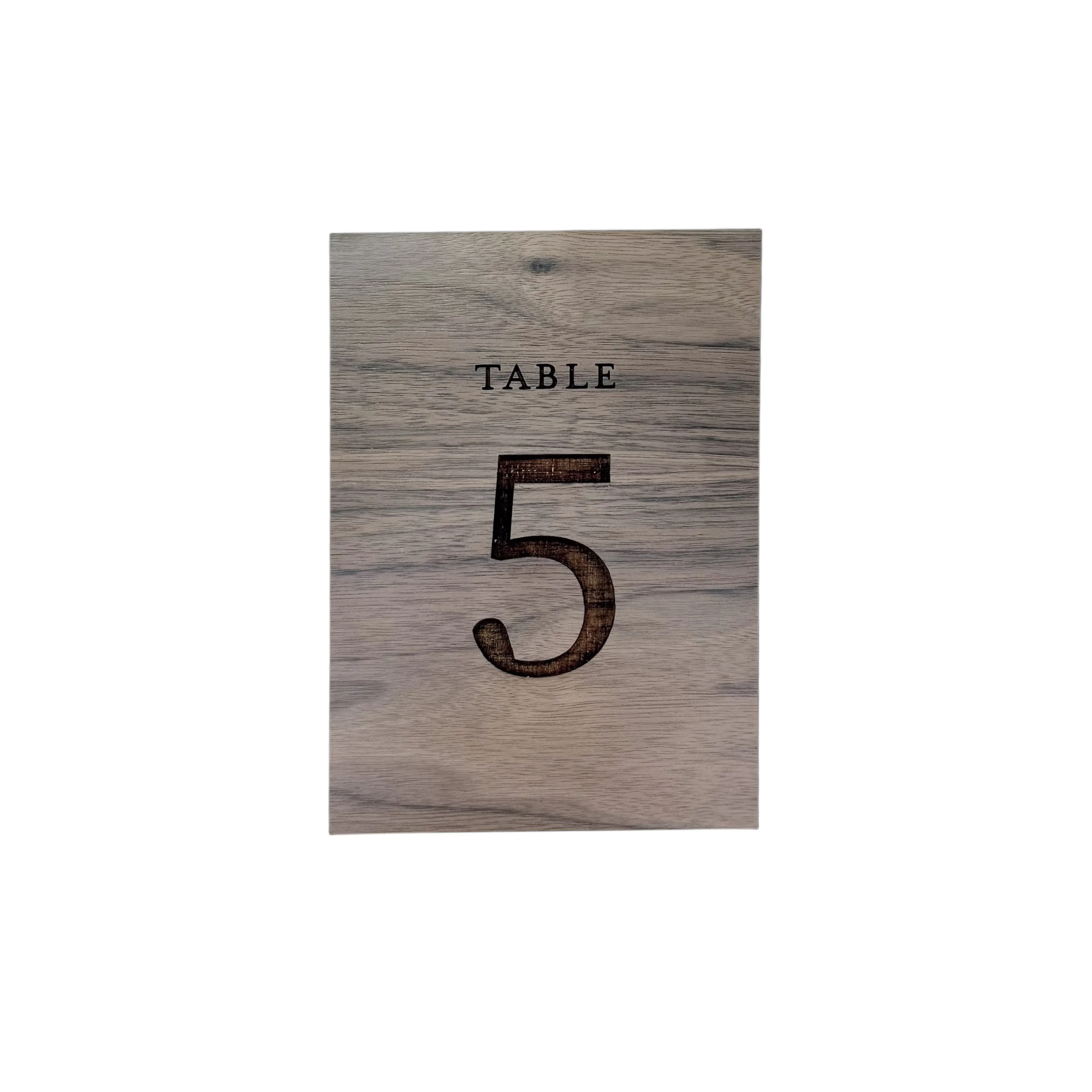 Wooden Table Numbers