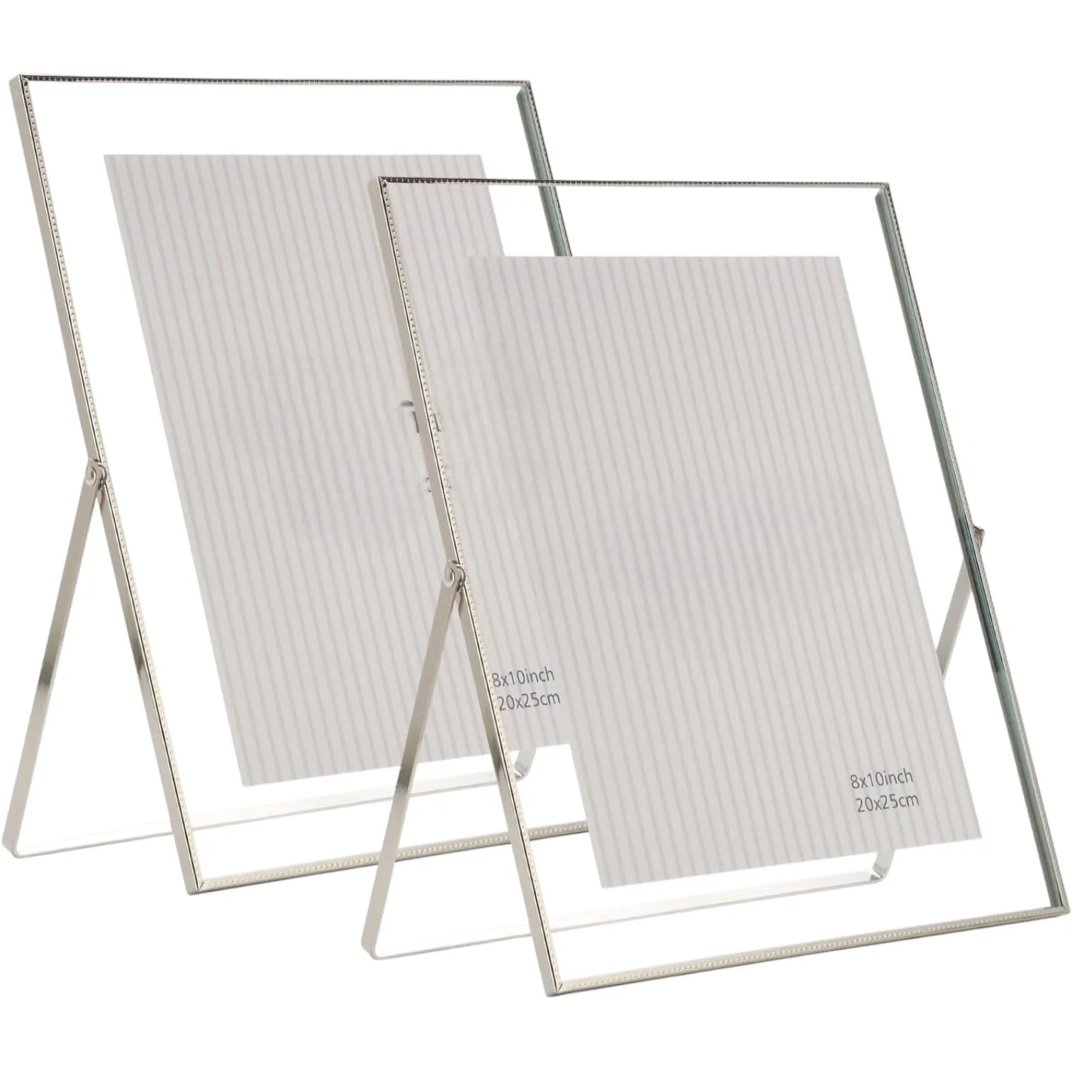 Large Modern Silver Frame