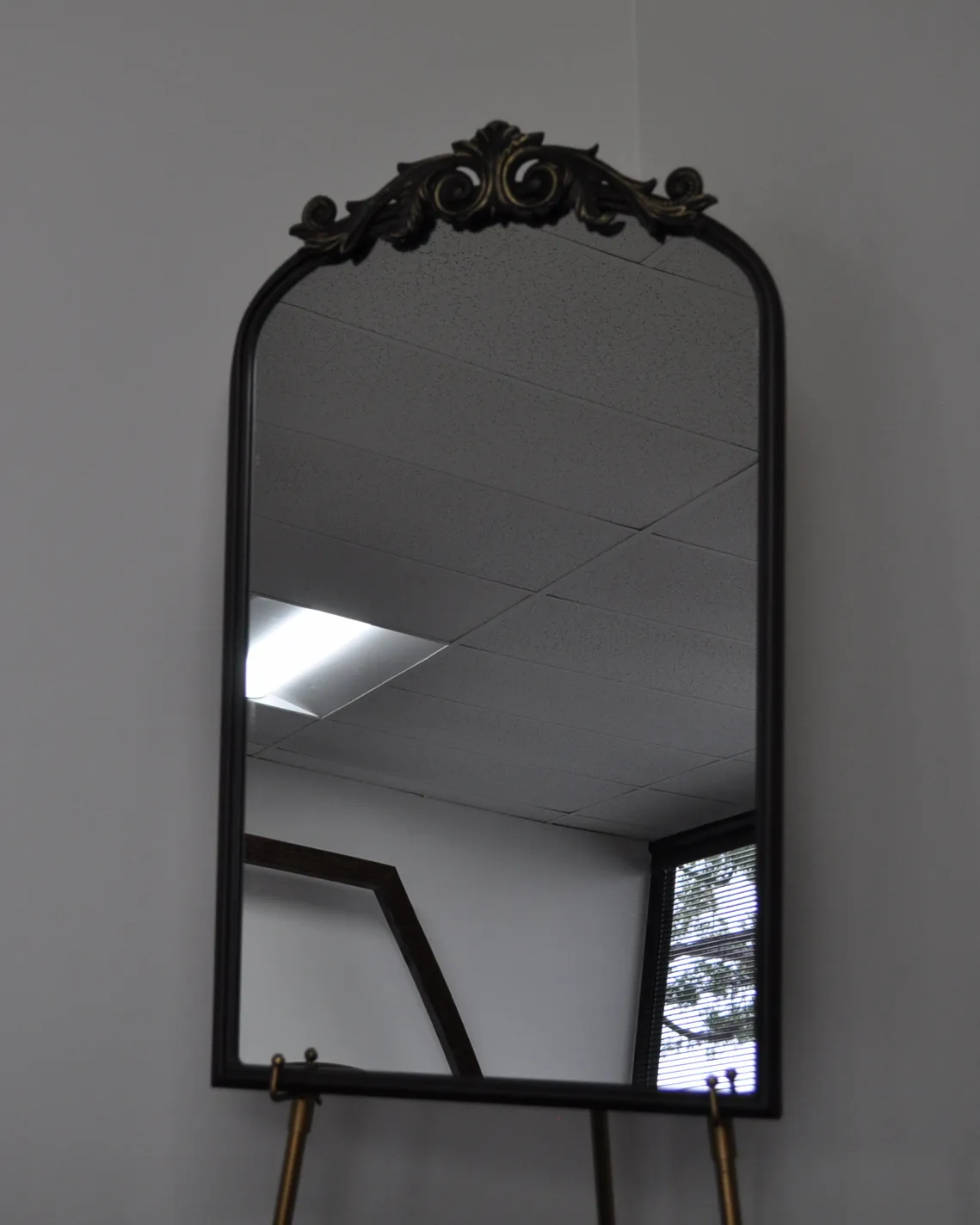Antique Black/Gold Mirror