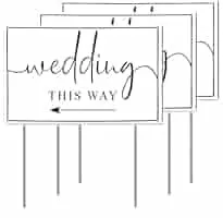 This Way Wedding Sign
