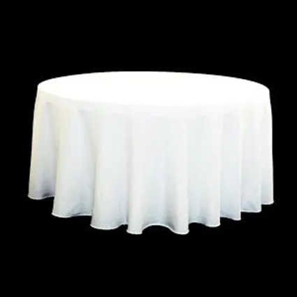 120" round table linens